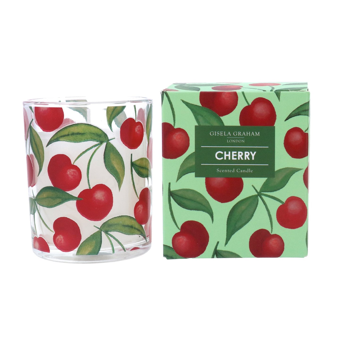 Boxed Cherry Scented Candle | Small | Gisela Graham