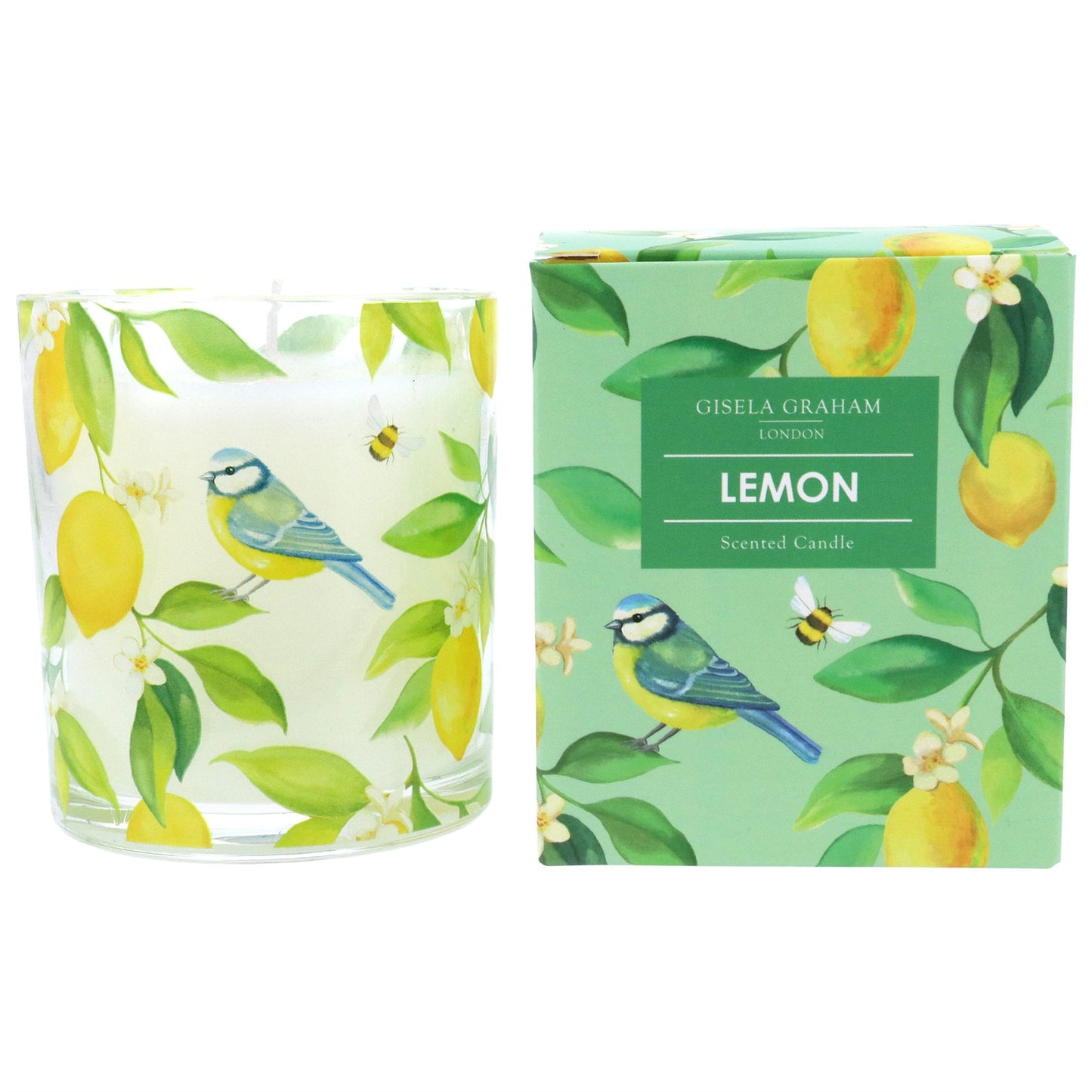 Lemon Boxed Scented Candle | Small | Gisela Graham