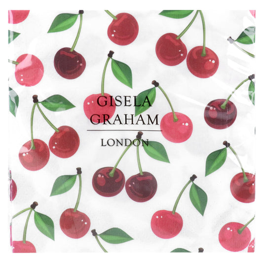 Cherries Paper Napkins | Pack of 20 | Gisela Graham