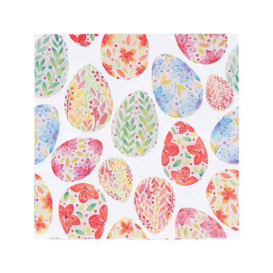 Floral Easter Eggs Paper Napkins | Pack of 20 | Gisela Graham