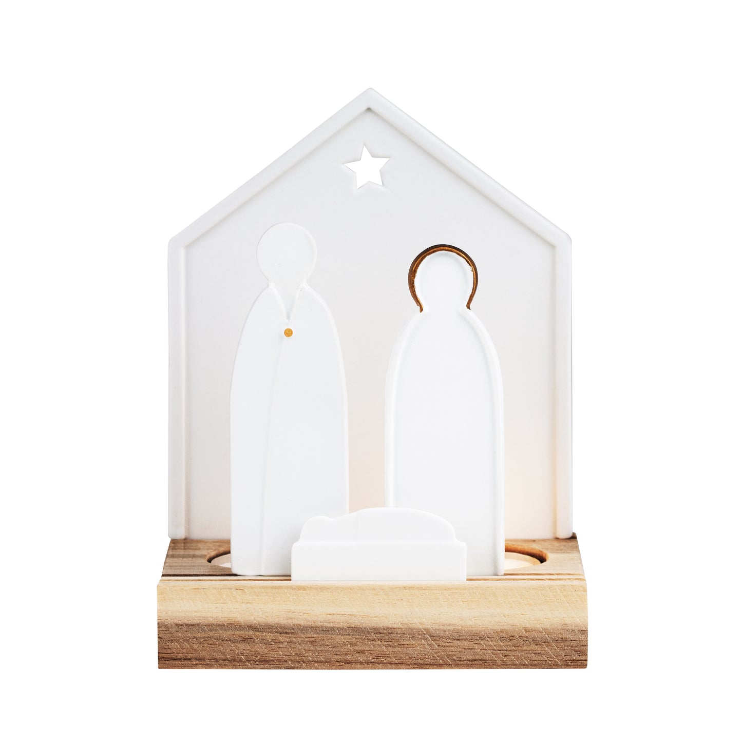 Nativity Scene Tea Light Holder