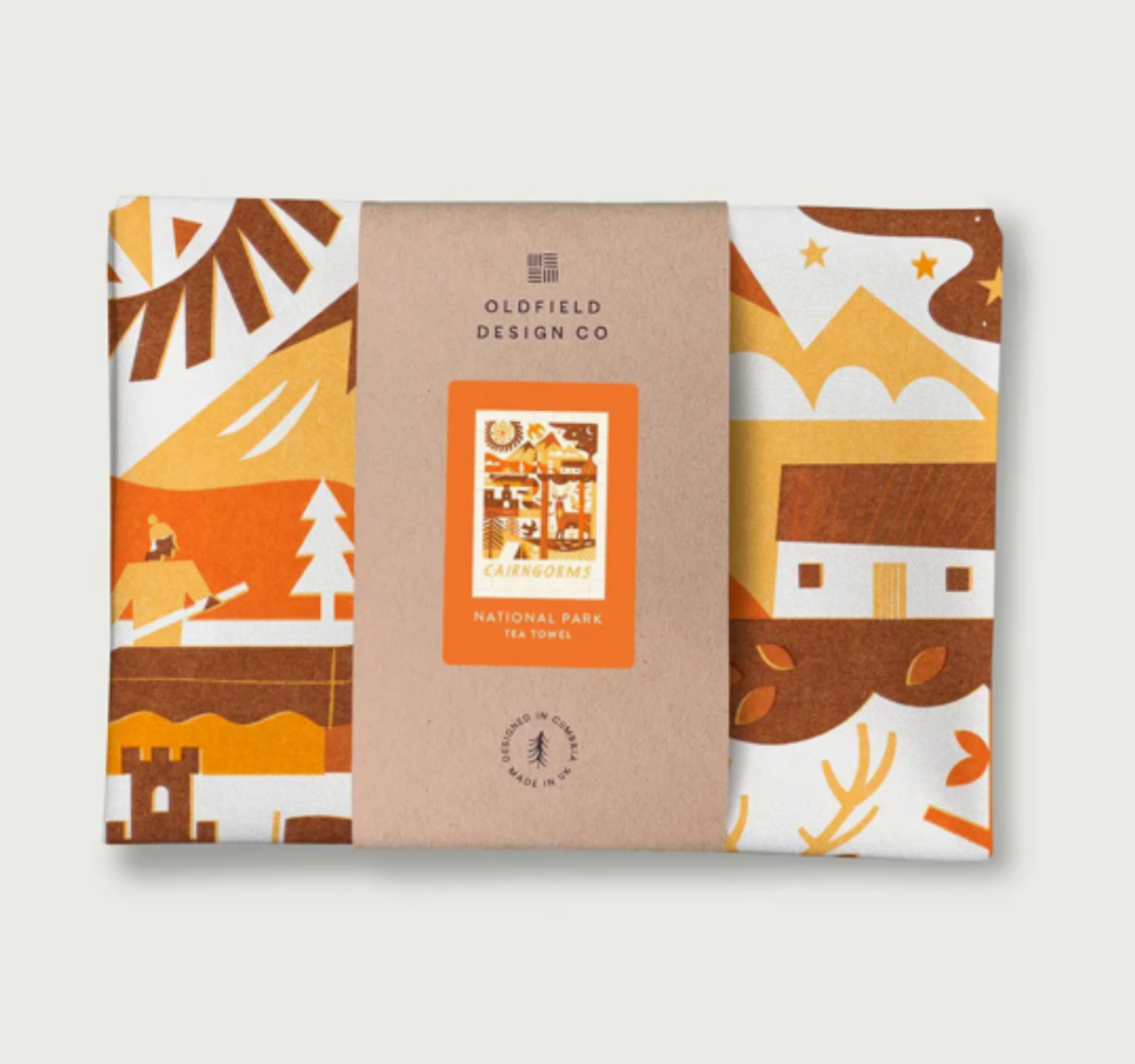 Cairngorms National Park Tea Towel – Scottish Gifts | 100% Cotton