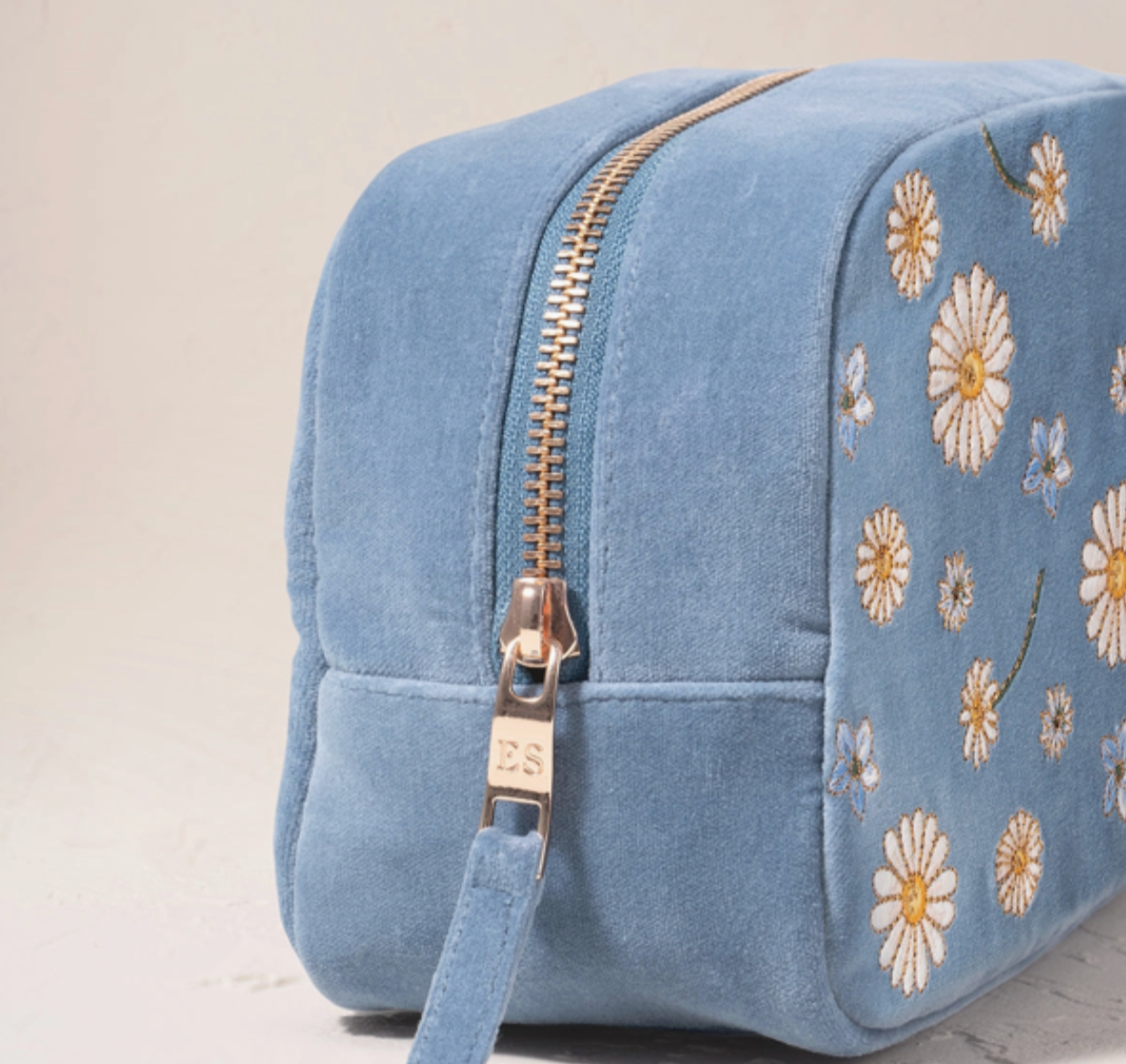 Daisy Dream Makeup Bag | Blue
