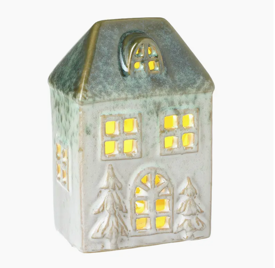 Green Ceramic LED House