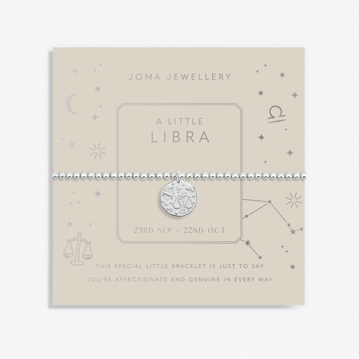 Joma Jewellery | Libra Zodiac Stretch Bracelet