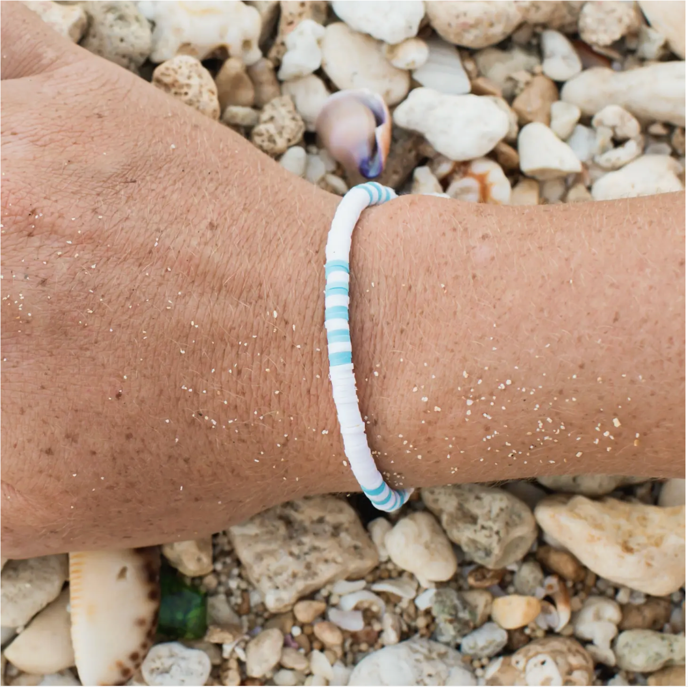 Malabar Clay Beaded Bracelet - Blue