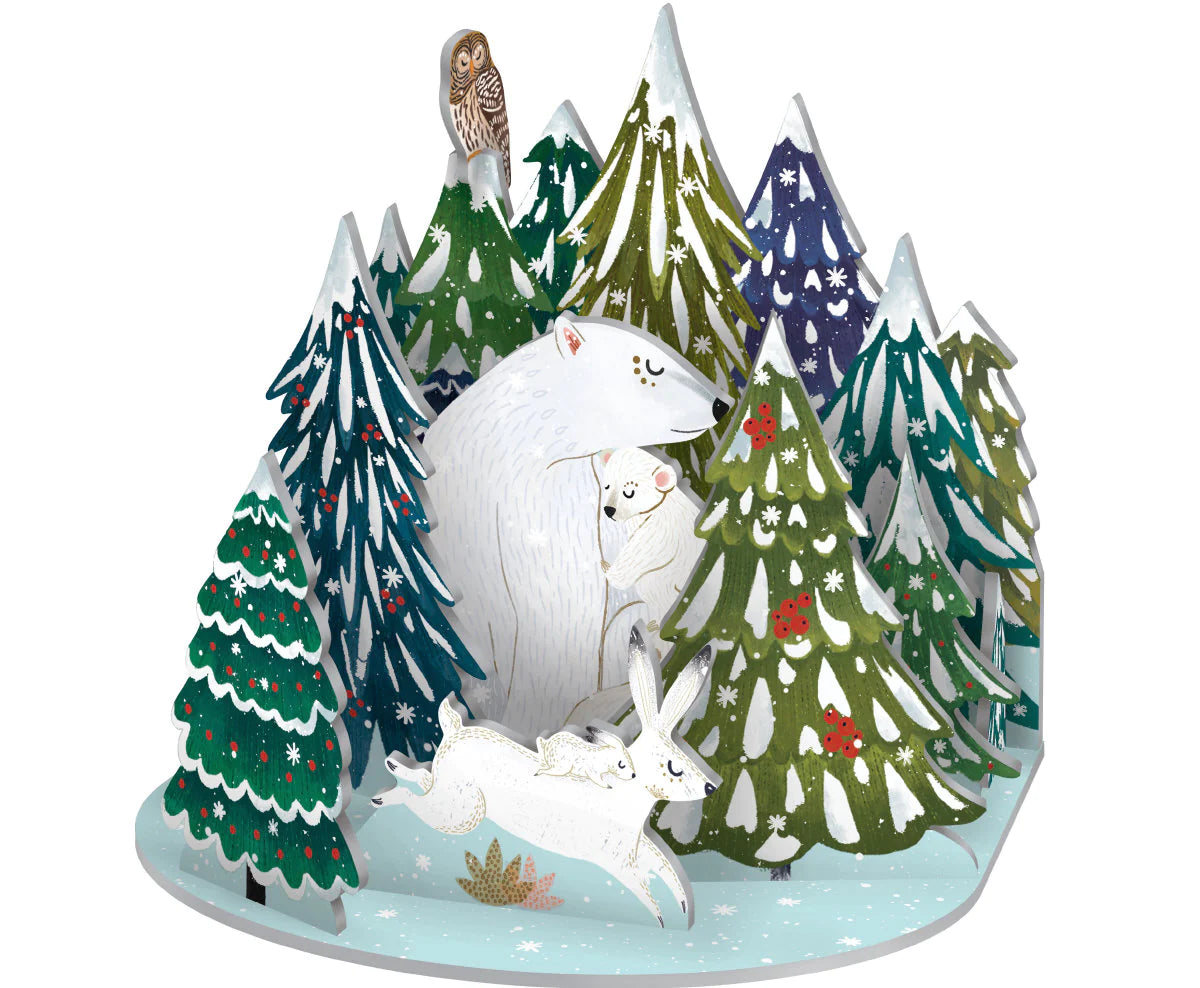 Pop & Slot Polar Bear Bower Scene Decoration