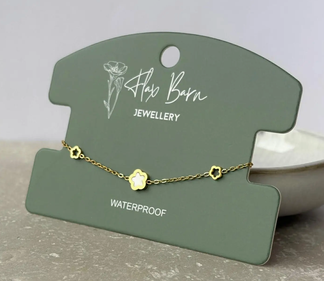 Daisy Chain Bracelet | Waterproof Gold Stainless Steel Jewellery