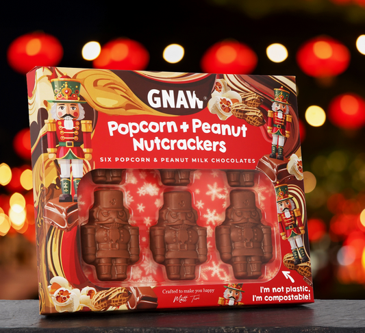 Popcorn & Peanut Nutcracker Chocolates – Box of 6