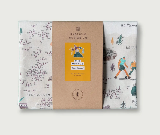 The Munros Tea Towel – Scottish Gifts | 100% Cotton