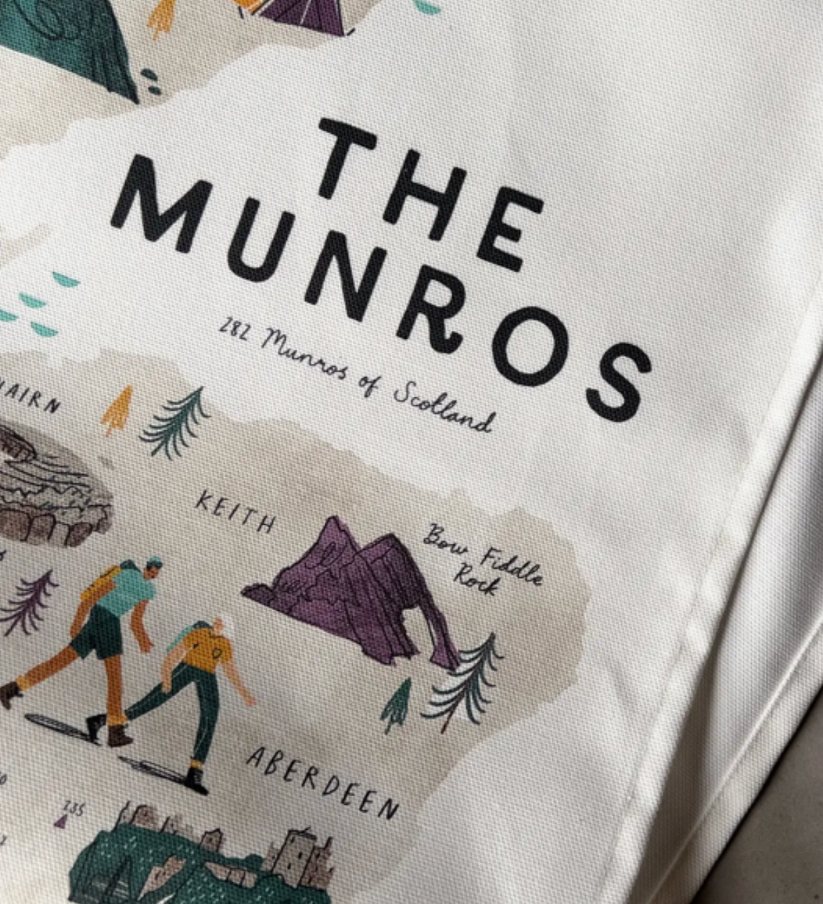 The Munros Tea Towel – Scottish Gifts | 100% Cotton