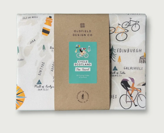 Cycle Scotland Tea Towel – Scottish Gifts | 100% Cotton