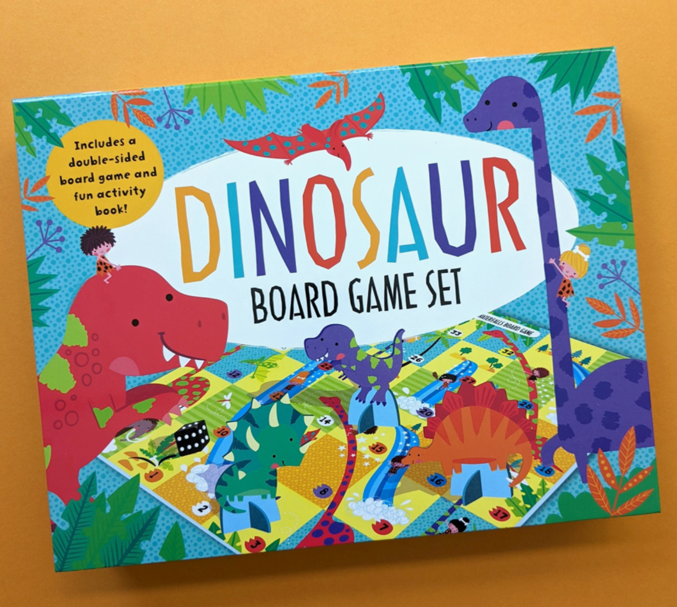 Dinosaur Board Game Set | Includes 2 Games & Activity Book