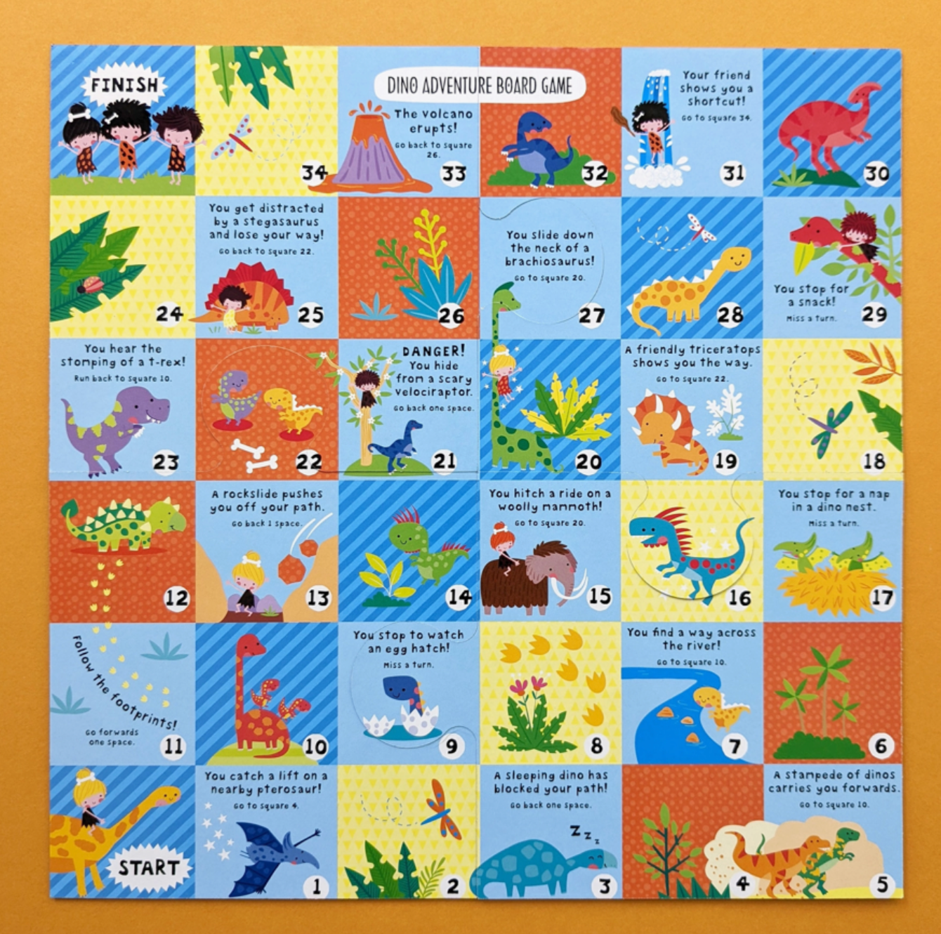 Dinosaur Board Game Set | Includes 2 Games & Activity Book