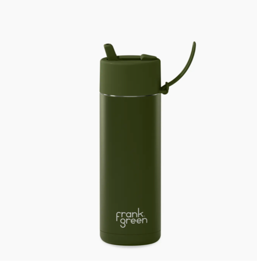 Khaki Frank Green Reusable Bottle 20oz/595ml