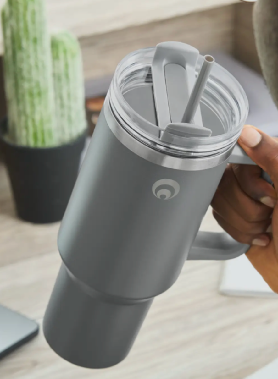 Restore Hydration Cup – Grey | 1.12L Stainless Steel