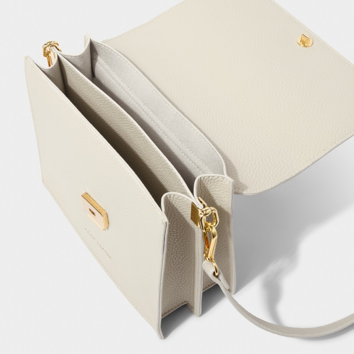 Katie Loxton | Orla Divided Crossbody Bag | Ecru