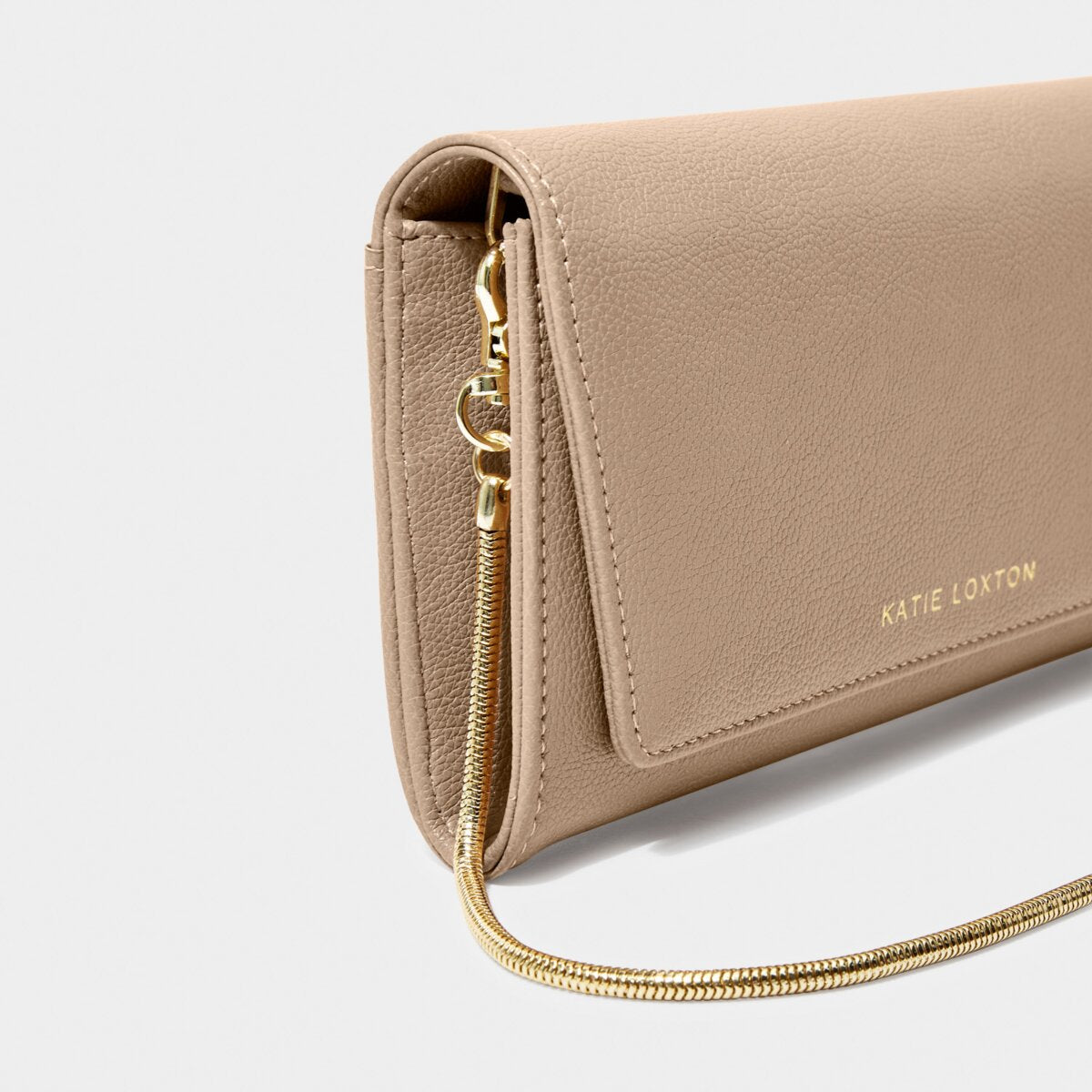 Katie Loxton | Neva Crossbody Clutch Bag | Soft Tan