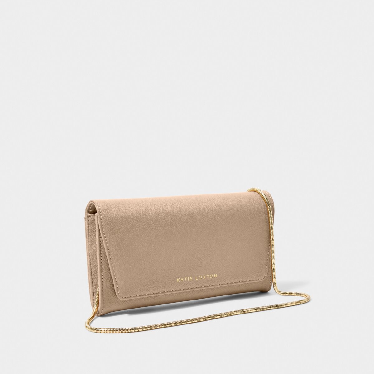 Katie Loxton | Neva Crossbody Clutch Bag | Soft Tan