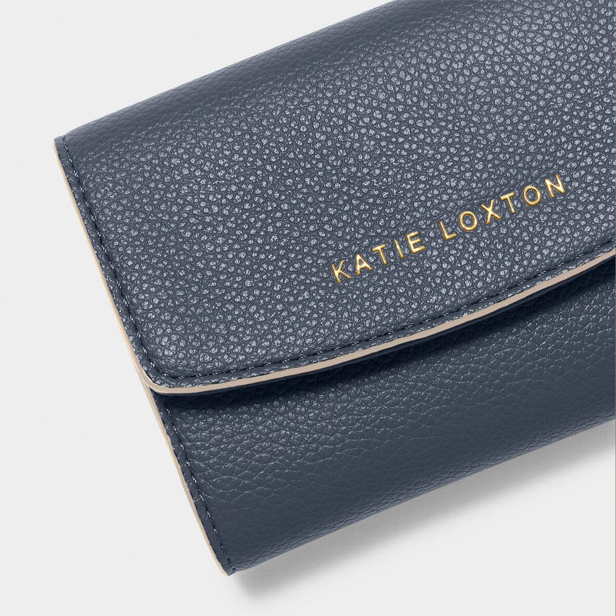 Katie Loxton | Marni Purse | Slate Blue with Contrast Trim