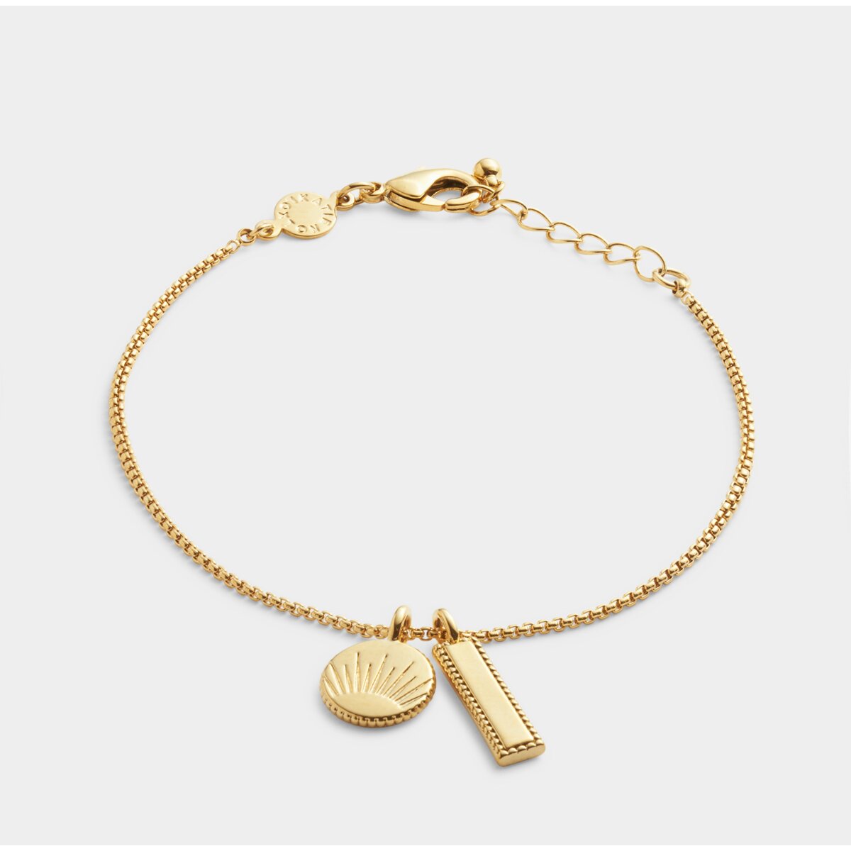 Katie Loxton | 'Positivity' Waterproof Gold Charm Bracelet