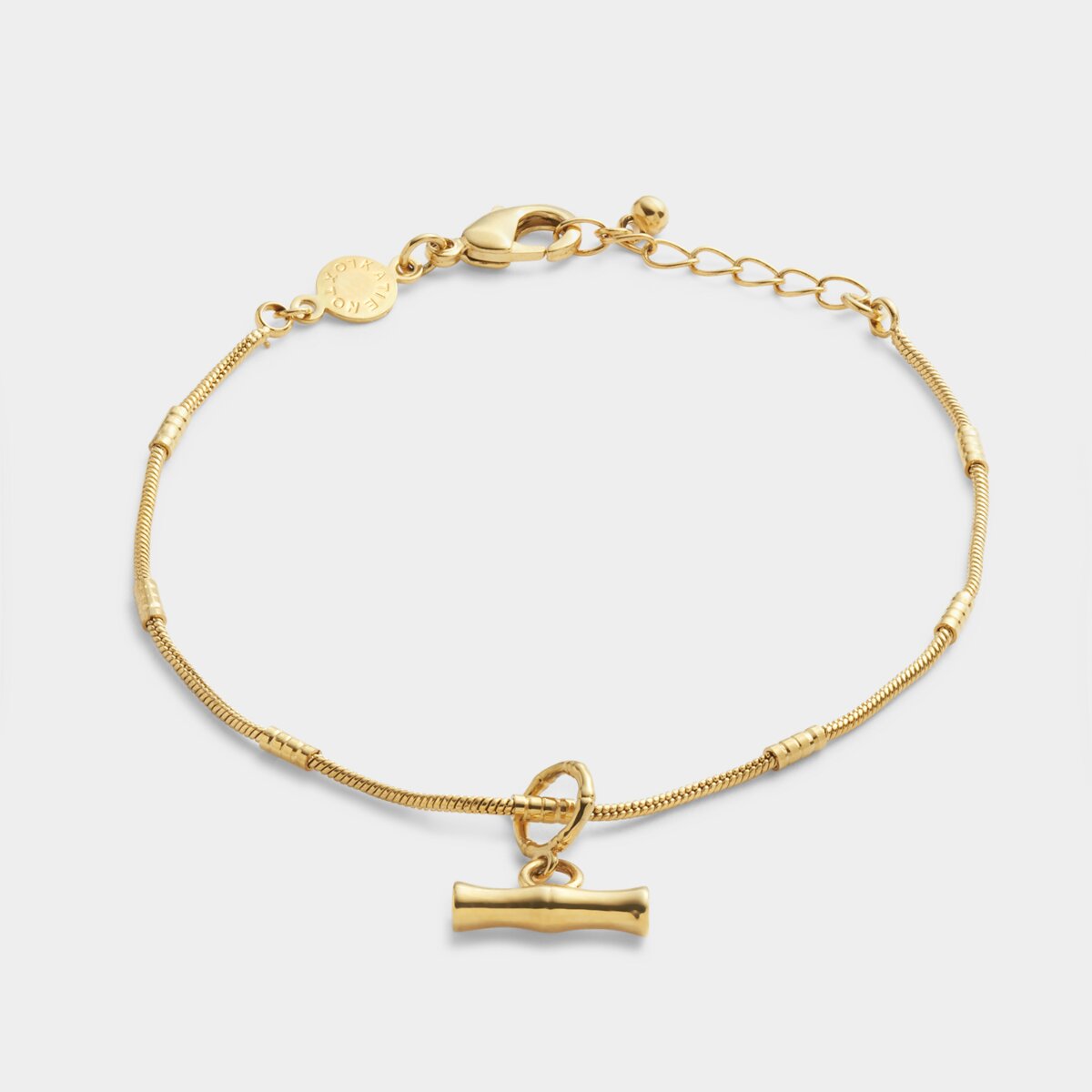 Katie Loxton | Bamboo T-Bar Waterproof Gold Bracelet