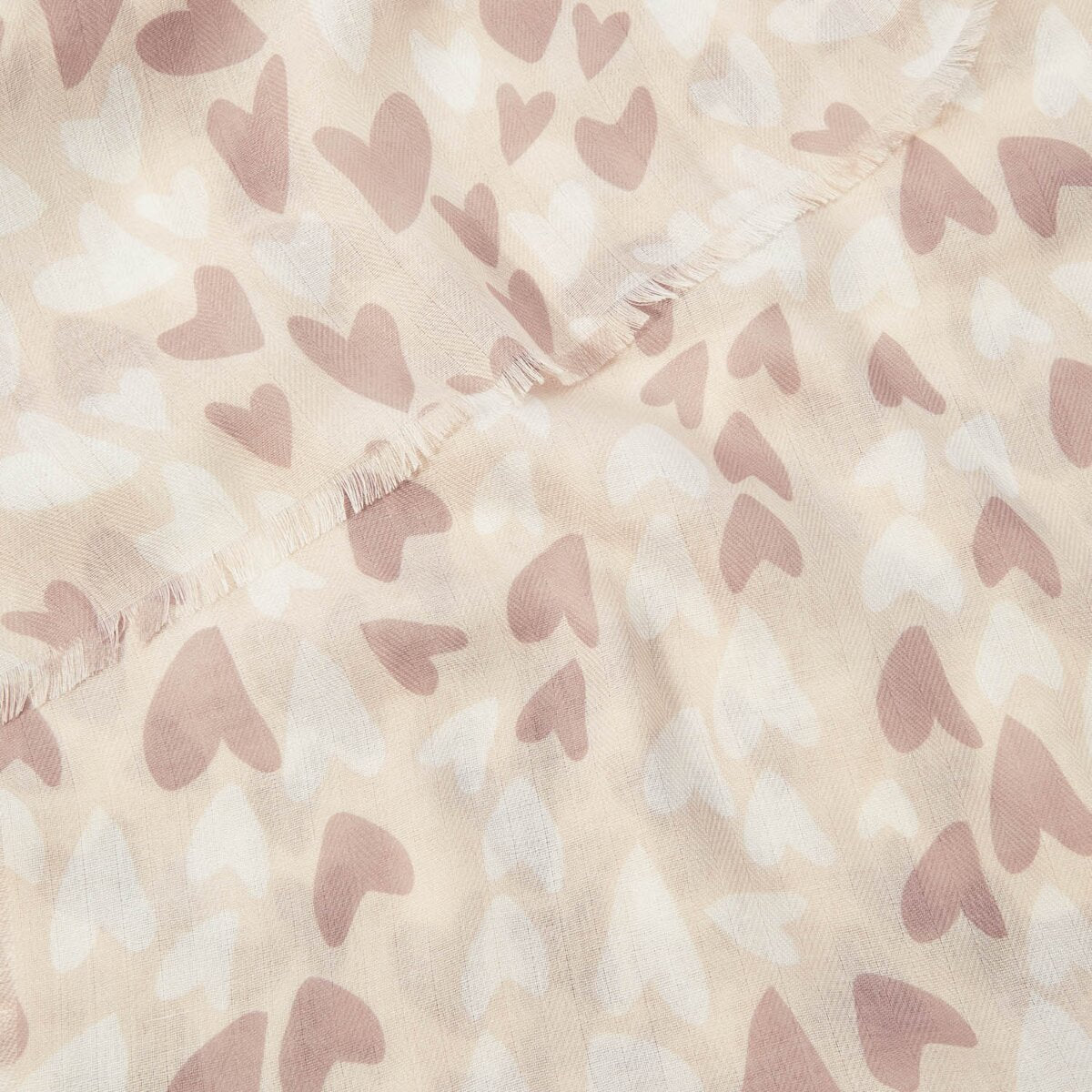 Katie Loxton | Heart Printed Scarf | Pale Pink