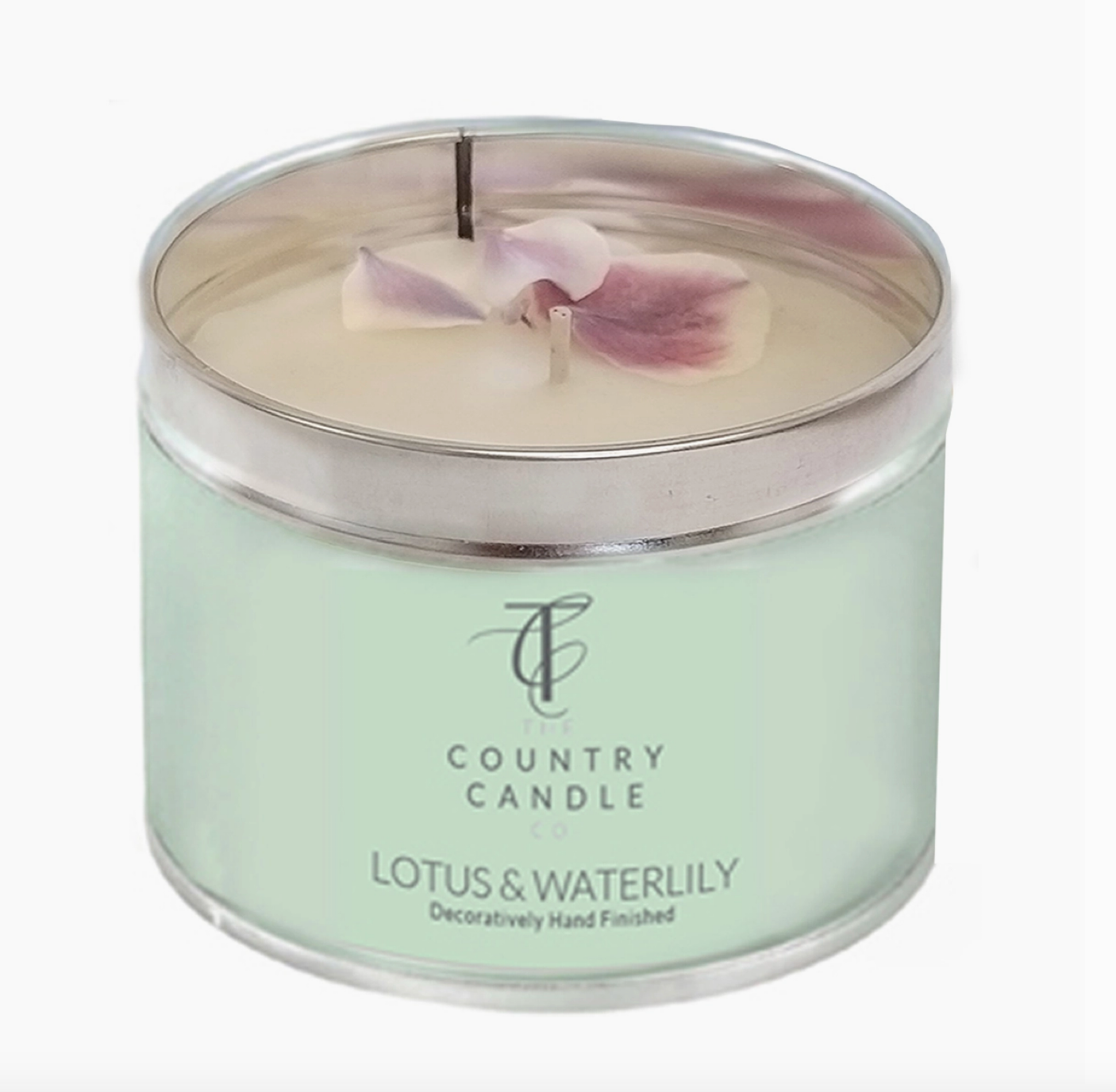 Lotus & Waterlily Tin Candle