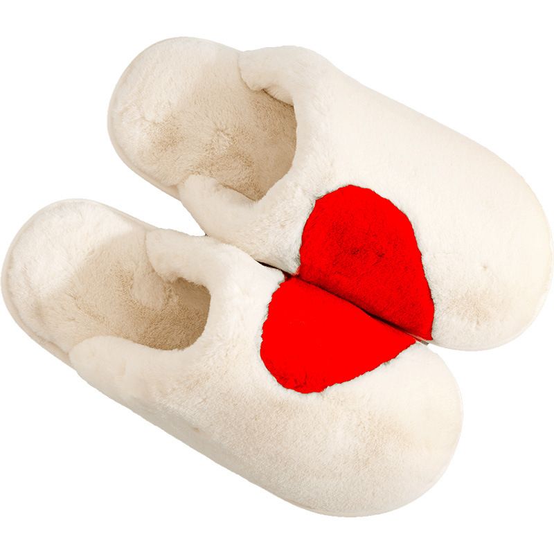 Loveheart Slippers | Cream