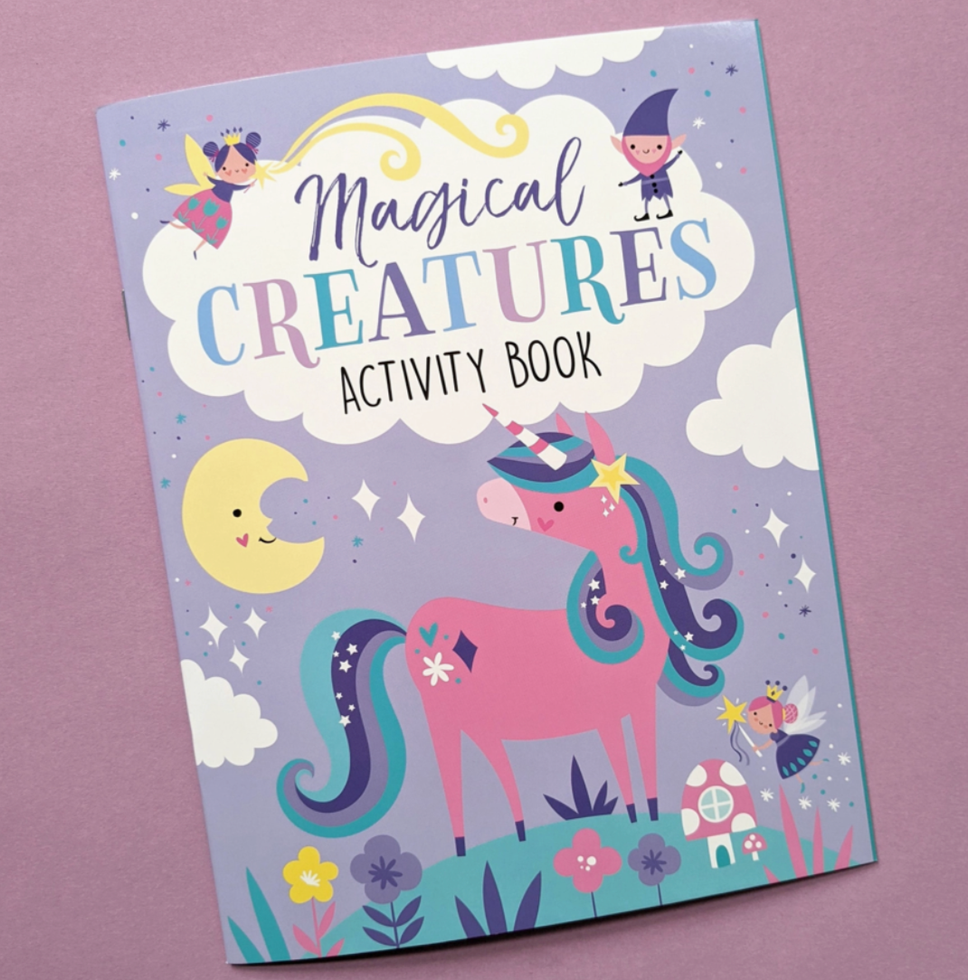 Magical Creatures Board Game Set | Includes 2 Games & Activity Book