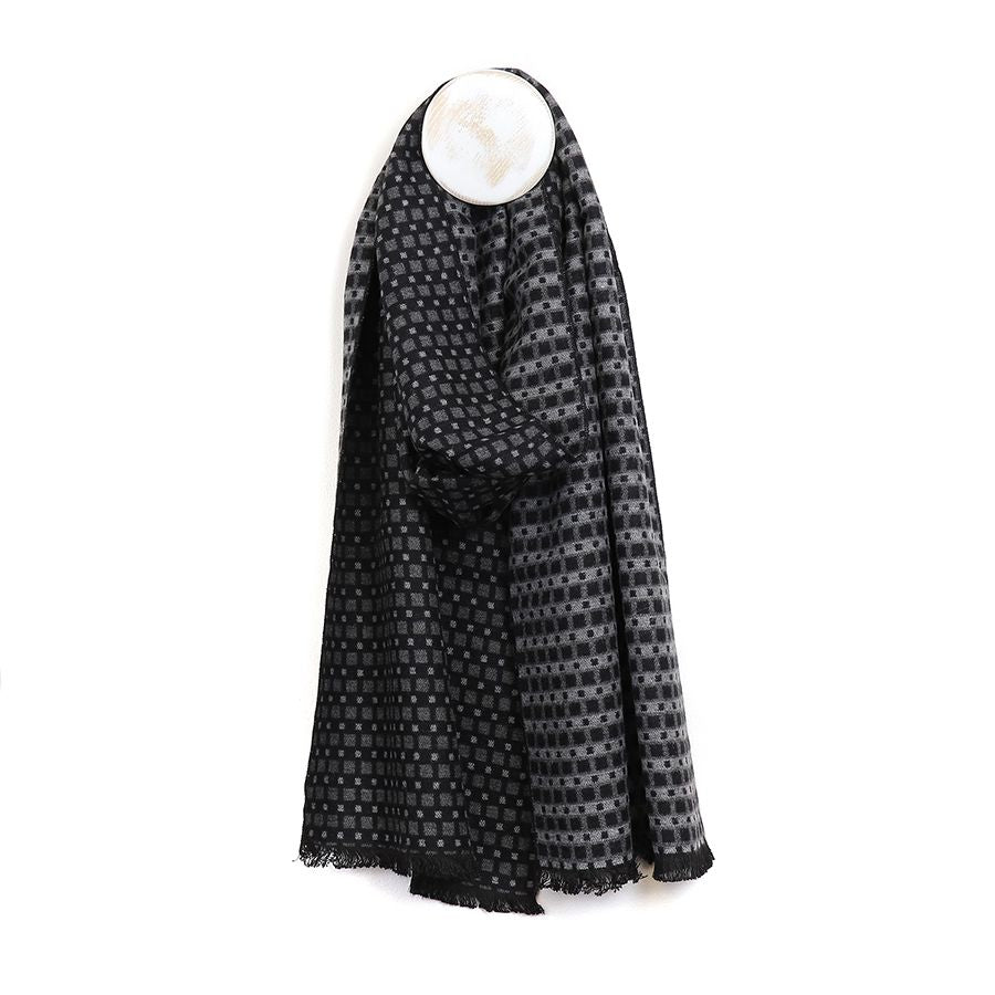 Black & Grey Men's Scarf