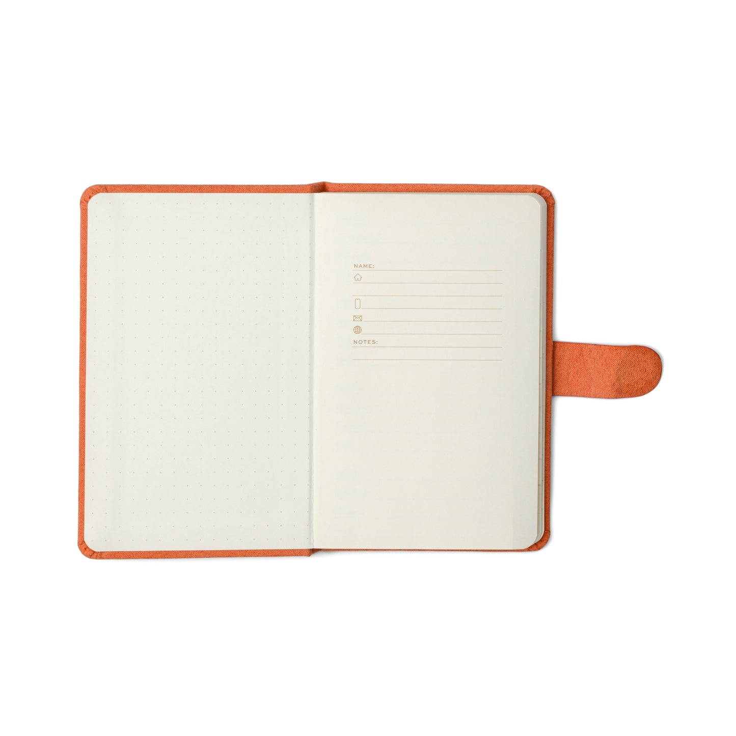 Mini Password Journal | Orange |  Asterisks