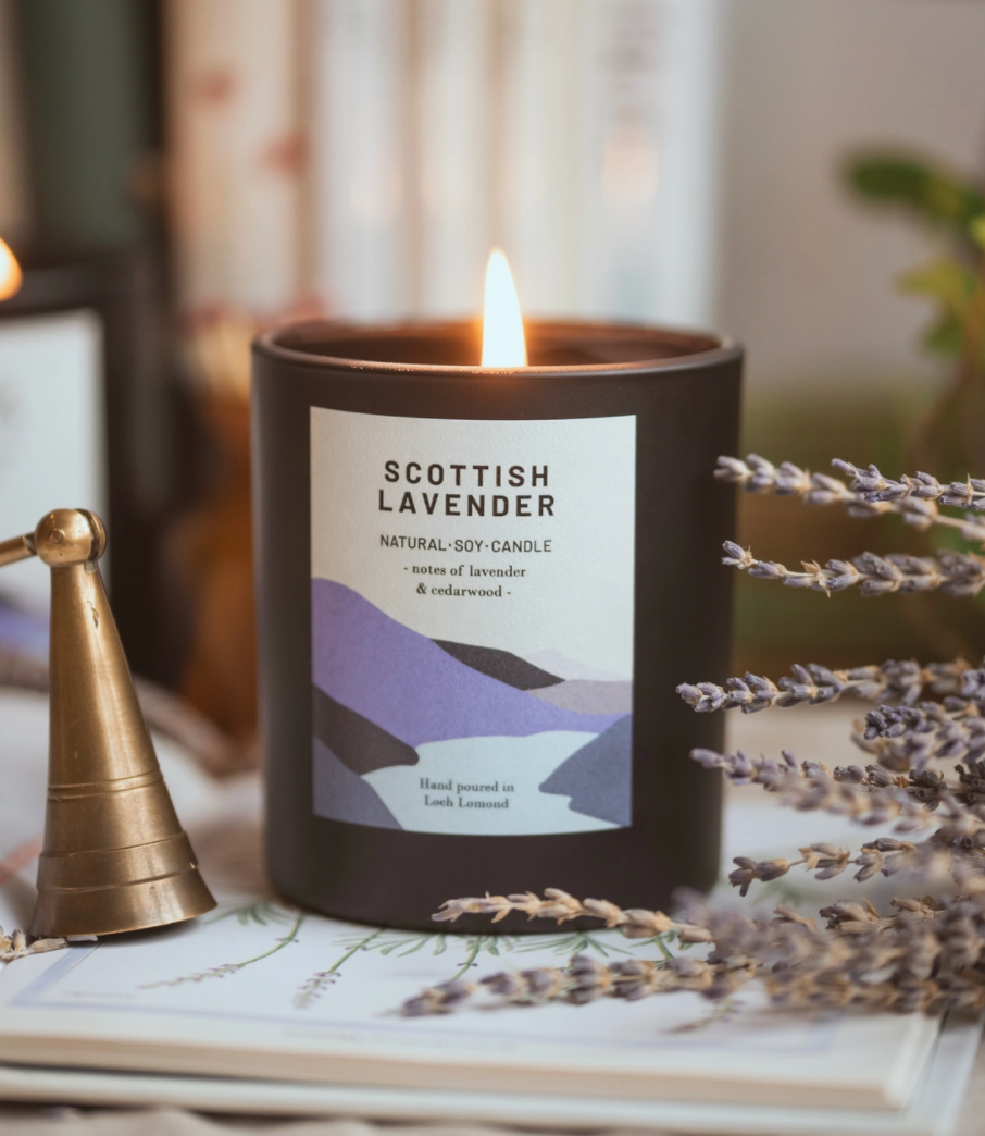Scottish Lavender Loch Lomond Soy Wax Candle