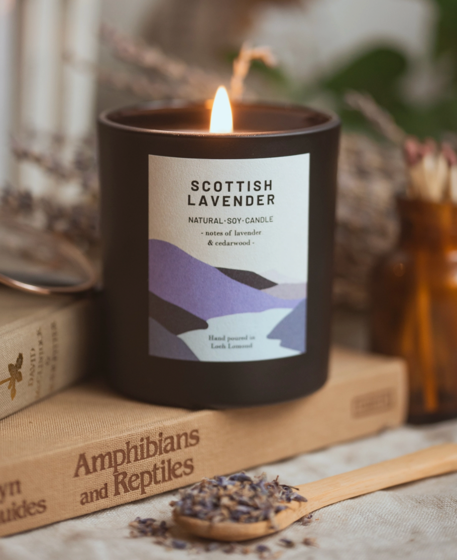 Scottish Lavender Loch Lomond Soy Wax Candle