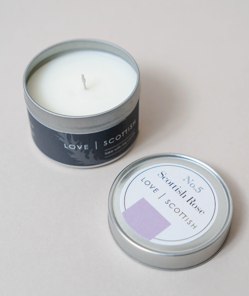 Scottish Rose | Tin Travel Candle