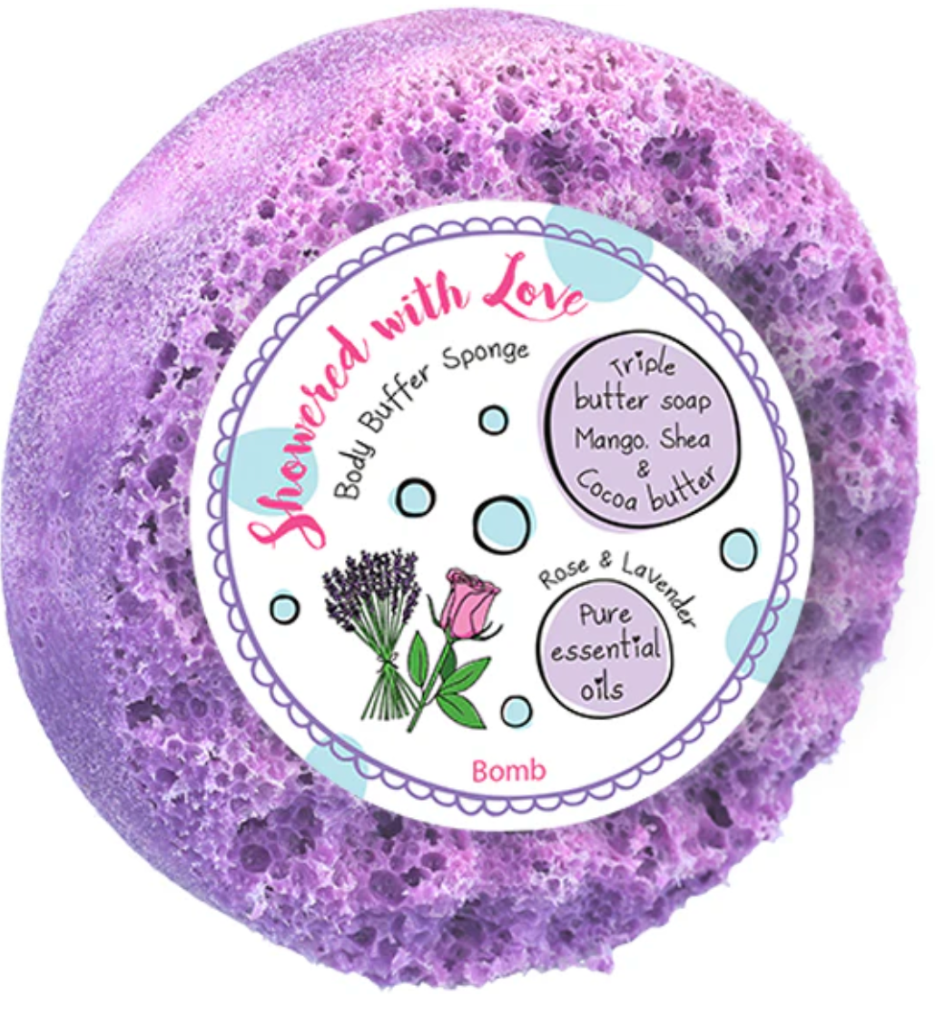 Showered With Love Body Buffer Sponge