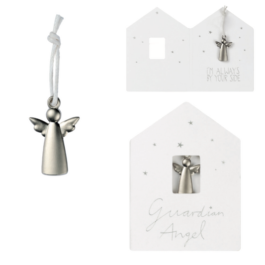 Always By Your Side | Christmas Guardian Angel | Silver