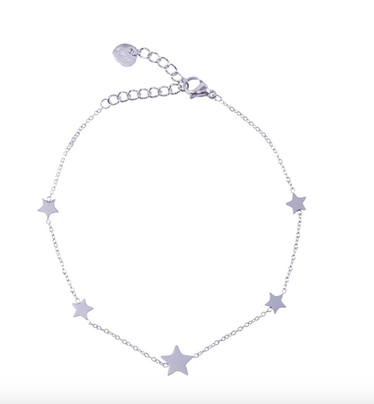 Stainless Steel Star Chain Bracelet
