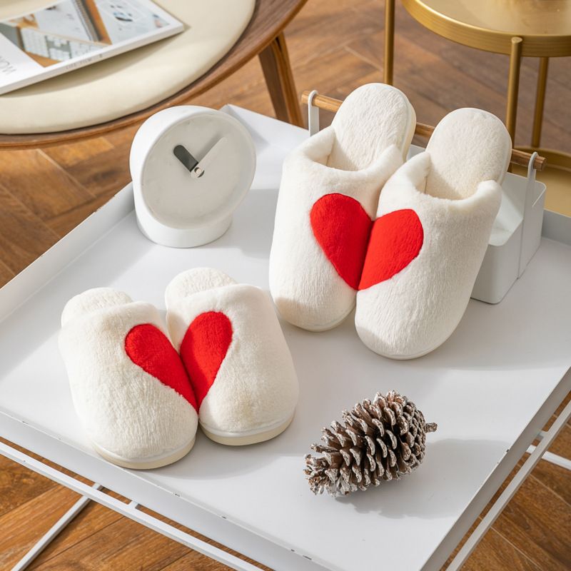 Loveheart Slippers | Cream