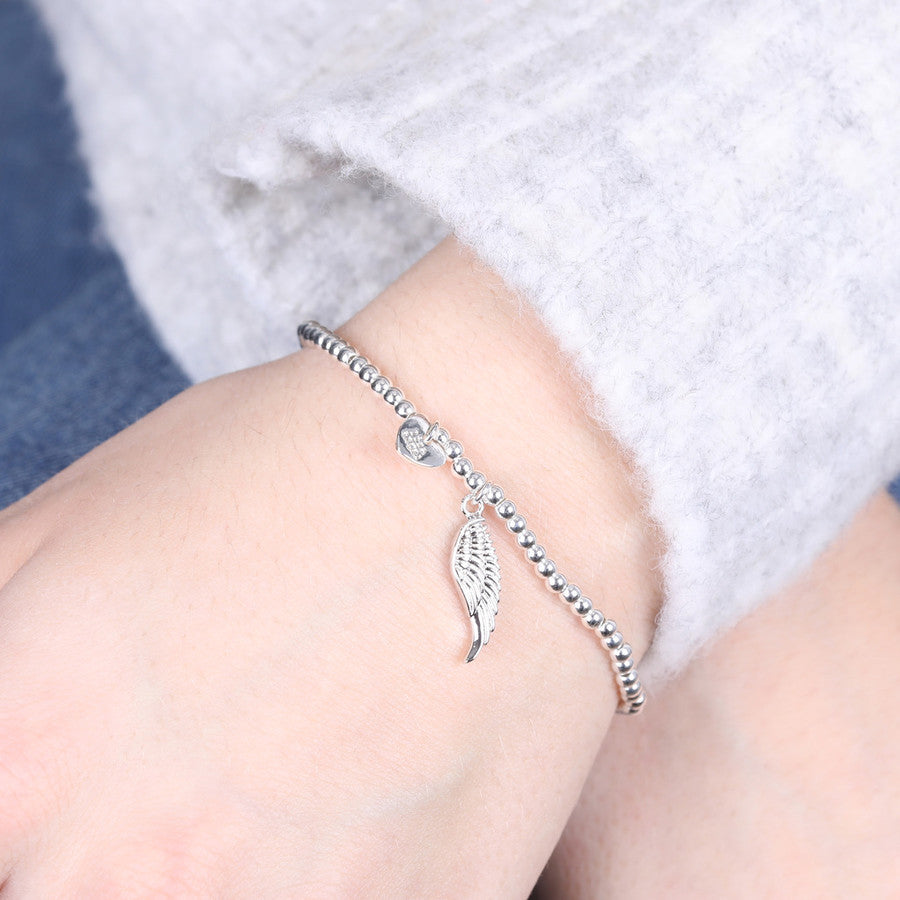 Angel Wing Charm Bracelet