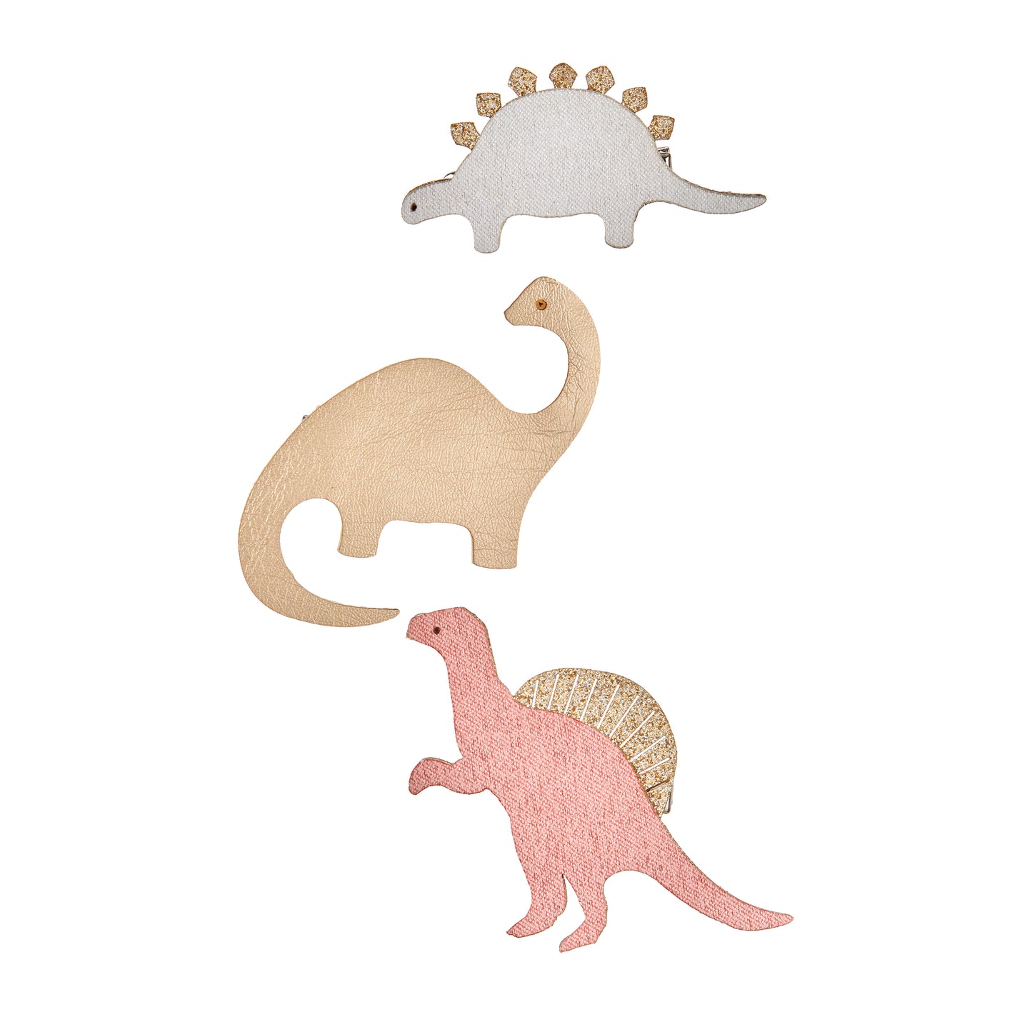 cute dinosaur hair clip set