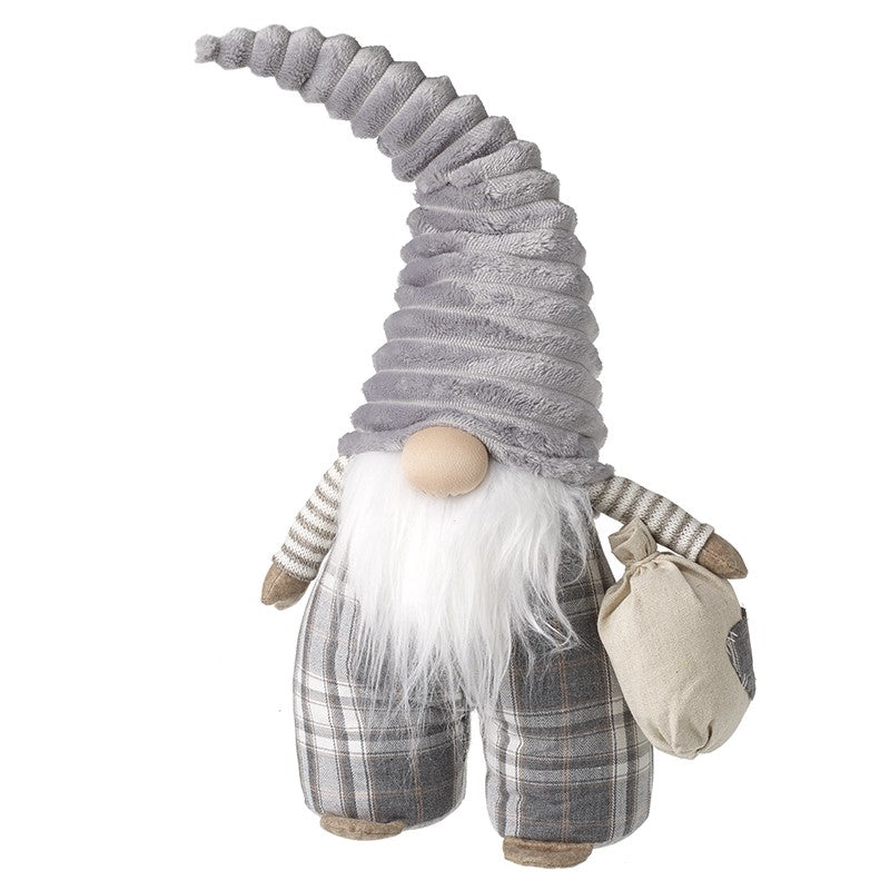 Gonk In Grey Hat And Checked Trousers