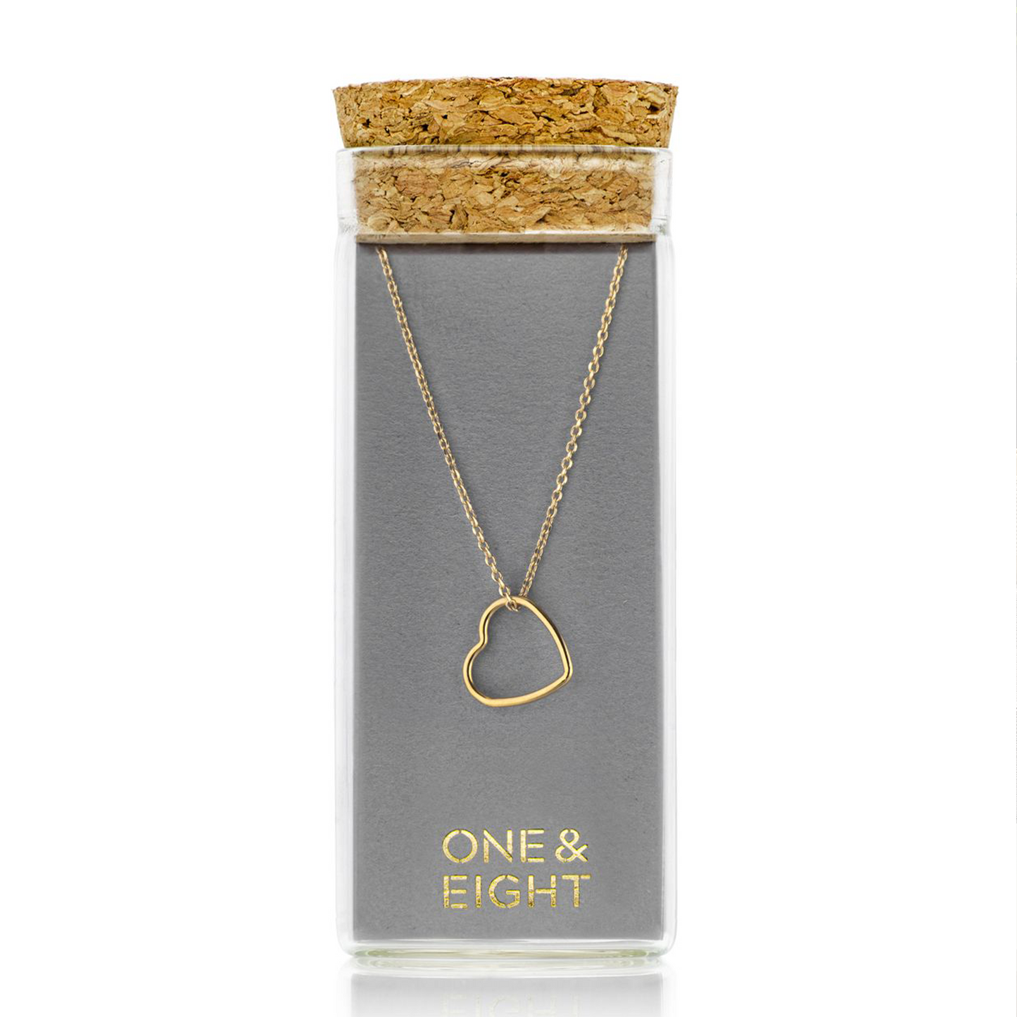 Gold Open Heart Necklace
