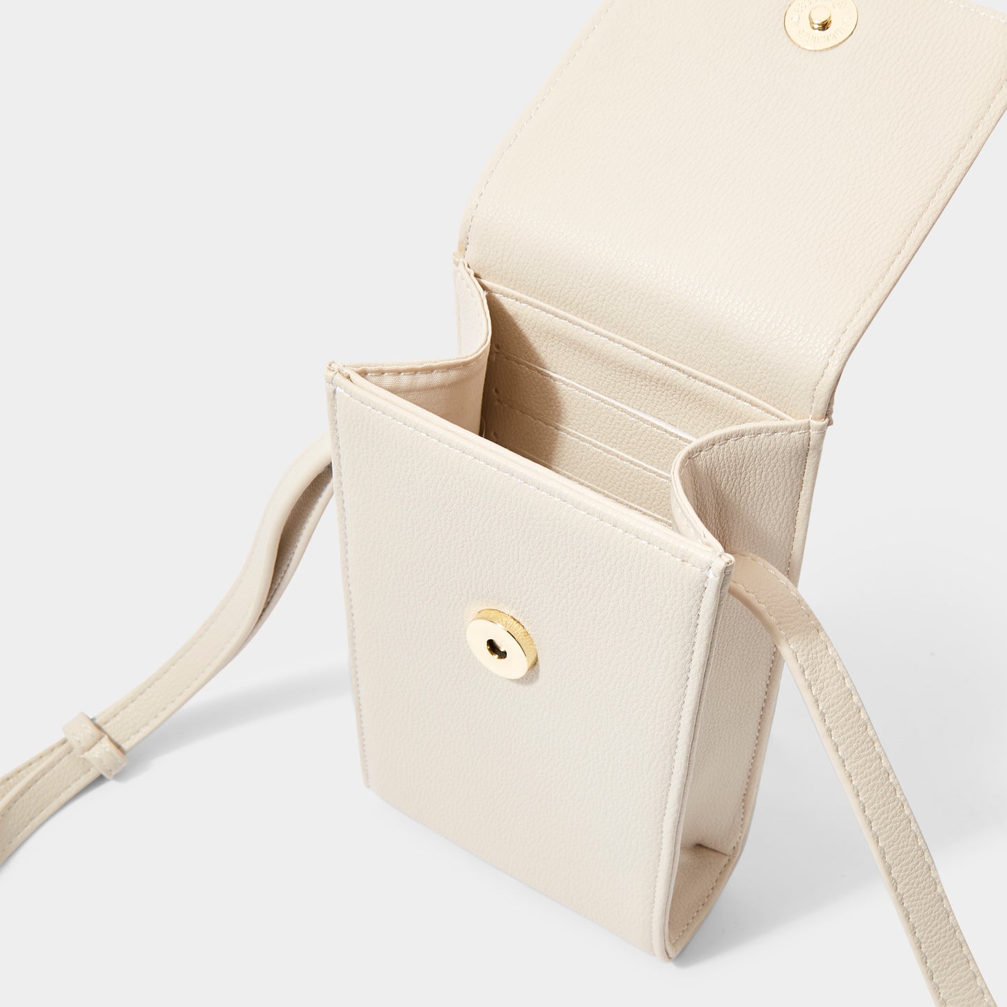 Interior of Katie Loxton off-white crossbody bag