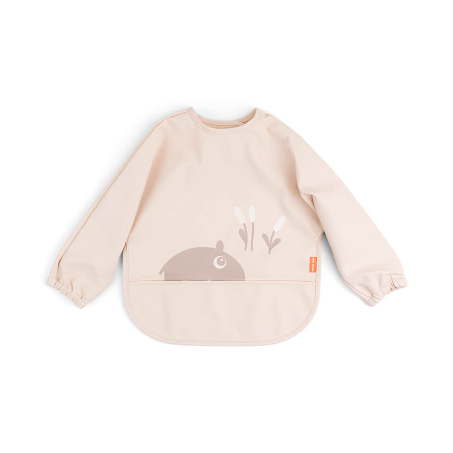 Pink sleeved bib