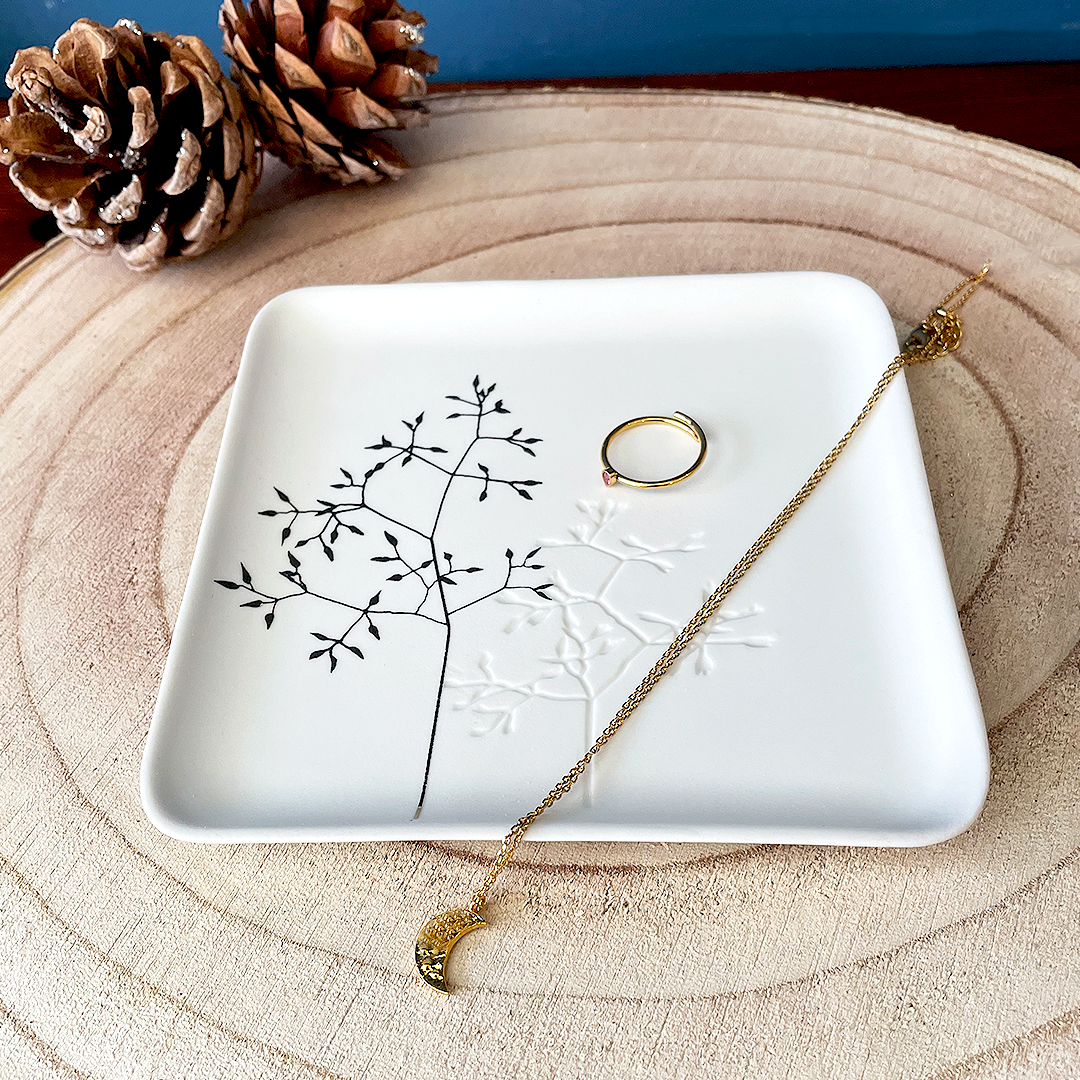 Gold Branch Trinket Plate