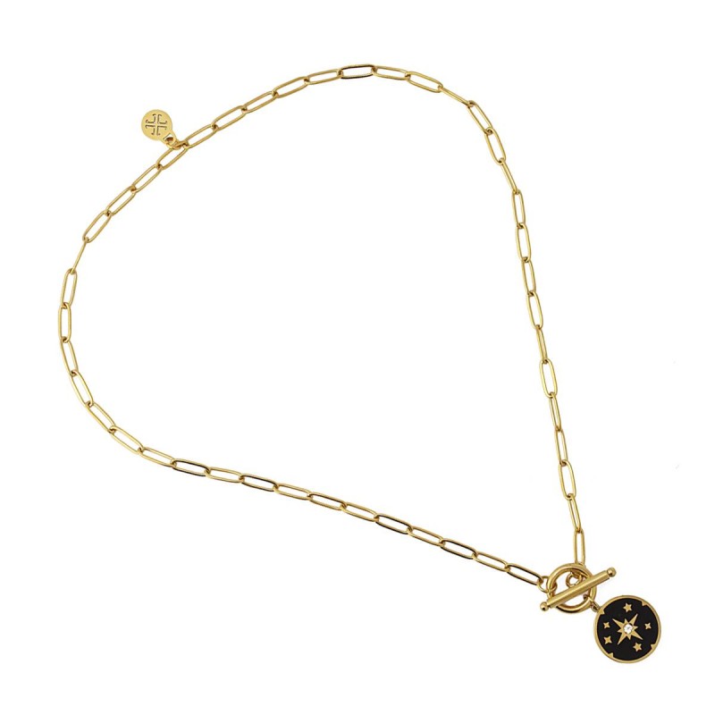 Pendant of Stars Barrette Necklace