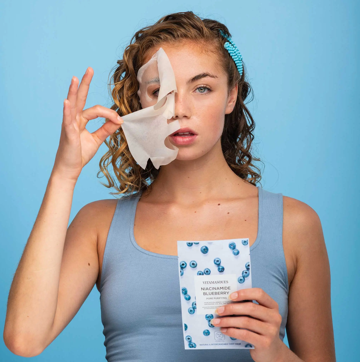 Niacinamide Blueberry Face Sheet Mask