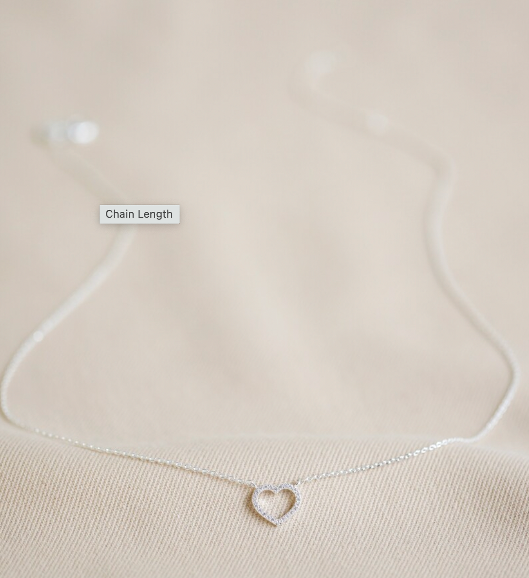 Crystal Heart Pendant Necklace