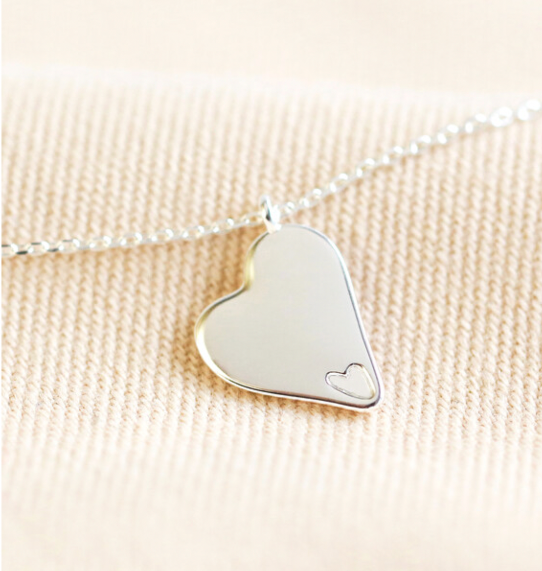 Heart on Heart Pendant Necklace